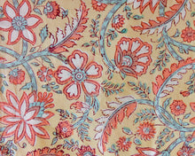 Load image into Gallery viewer, Peach Flower Printed Bedsheet
