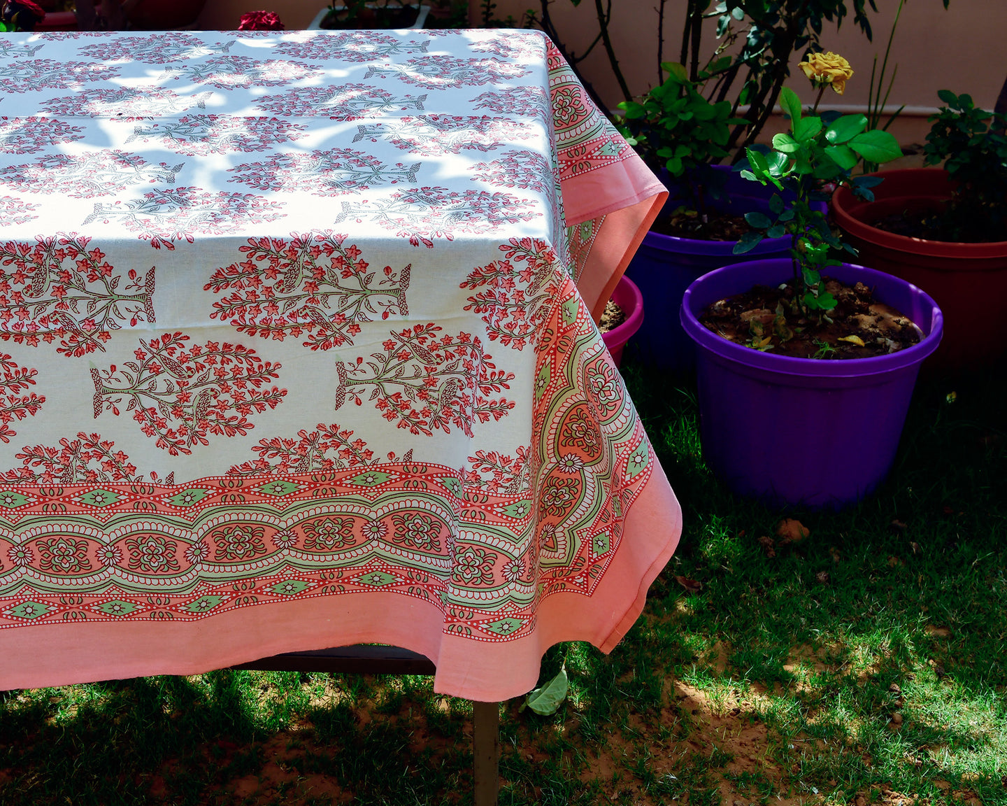 Printed Cotton Table Cover
