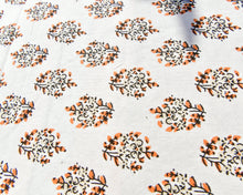 Load image into Gallery viewer, Orange Buta Printed Cotton Table Cover (6 Seater)
