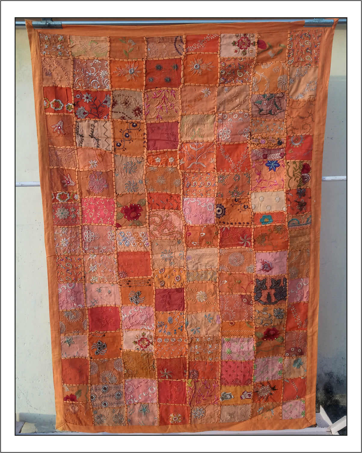 Orange Khambadia Tapestry
