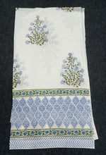 Load image into Gallery viewer, Blue lavender Hand Block Printed Curtain
