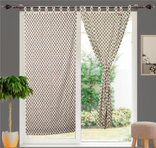 Load image into Gallery viewer, Flower Hand Block Printed Curtain
