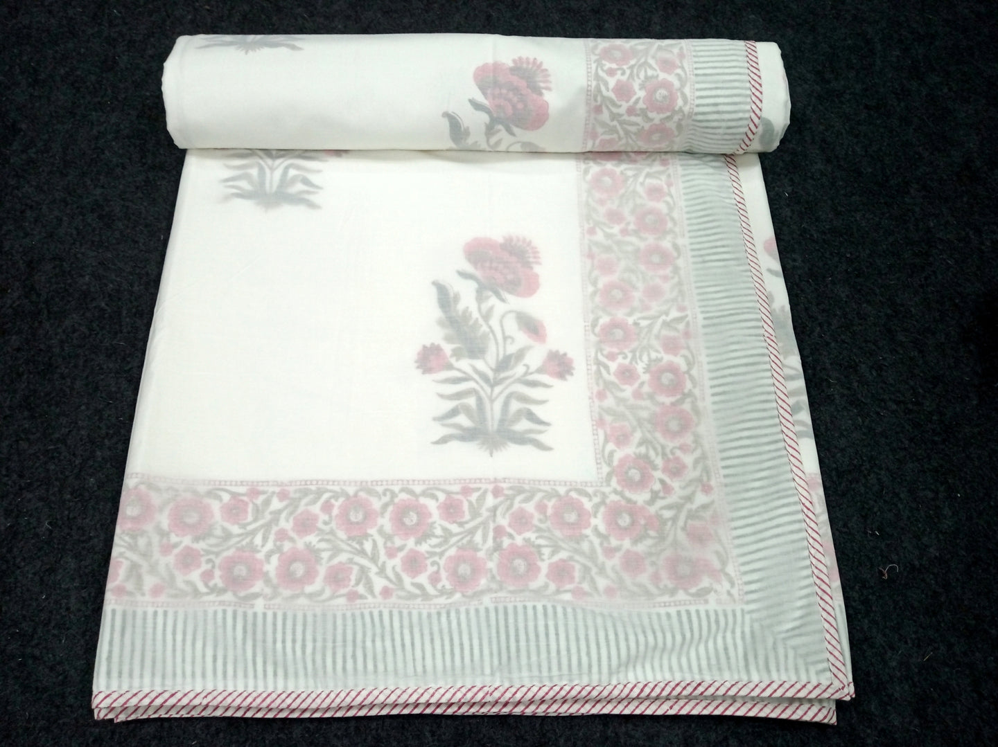 Muslin Hand Block Printed Dohad /AC Comforter