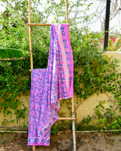 Load image into Gallery viewer, Purple Dream Mulmul Saree
