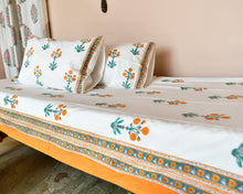 Load image into Gallery viewer, Yellow Marigold Printed Bedsheet
