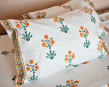 Load image into Gallery viewer, Yellow Marigold Printed Bedsheet
