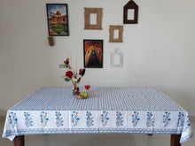 Load image into Gallery viewer, Blue Buta Printed Cotton Table Cover (6 Seater)
